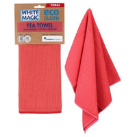 White Magic Eco Cloth Micro fibre Tea Towels - Assorted Colours