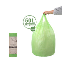 White Magic ECO Basics Biodegradable Garbage Bags with Handles - Assorted Sizes