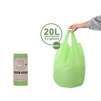 White Magic ECO Basics Biodegradable Garbage Bags with Handles - Assorted Sizes