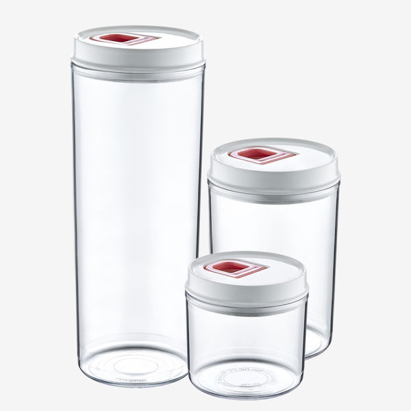 PlastArt Modul Canister Set of 3 with Vacuum lids