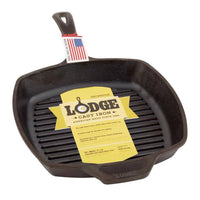 Lodge Square Cast Iron Grill Pan 26cm
