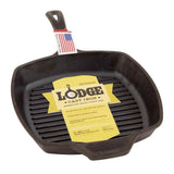 Lodge Square Cast Iron Grill Pan 26cm