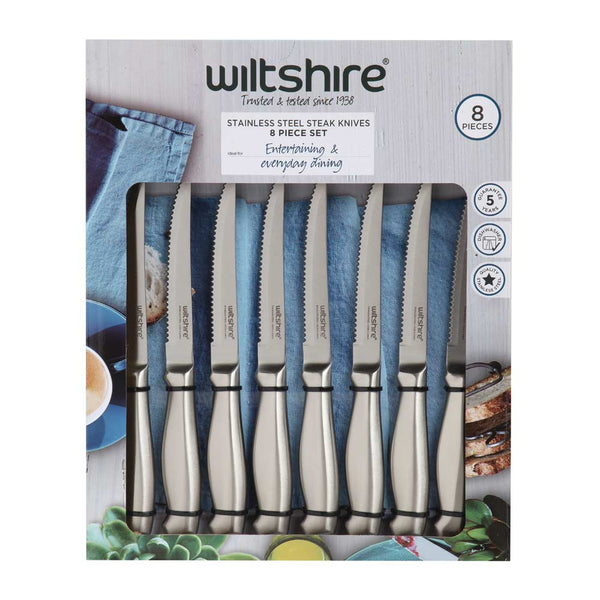 Wiltshire Stainless Steel 8 Piece Steak Knife Set