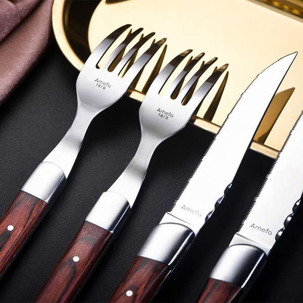 Amefa Royal Steak and Fork 8 Piece Set