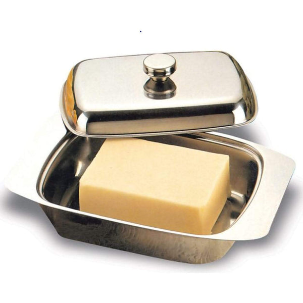 Appetito Stainless Steel Butter Dish