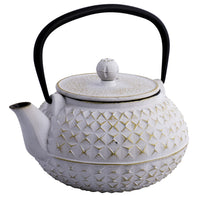 Avanti Cast Iron Empress Teapot White/Gold - 900ml