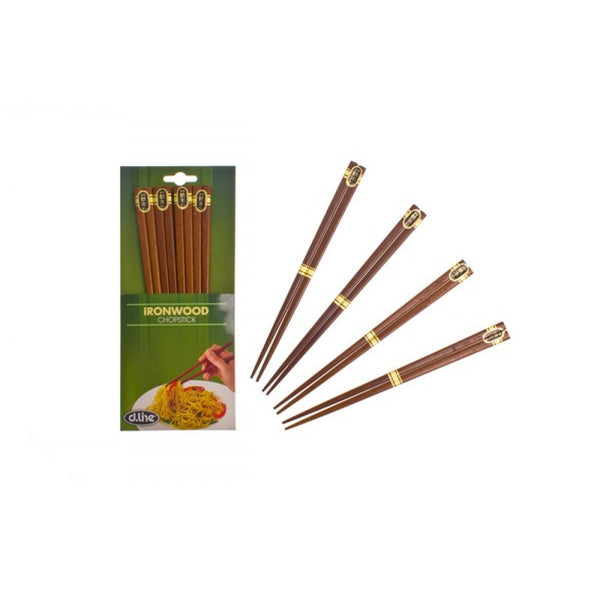 D.Line Iron Wood Chopsticks Set Of 4