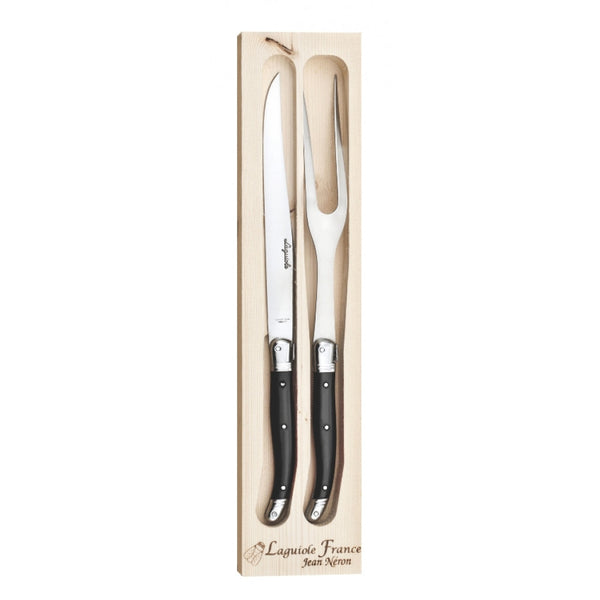 Laguiole  Carving Set Gift Box - Ivory or Black