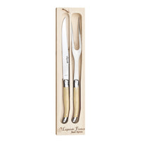 Laguiole  Carving Set Gift Box - Ivory or Black