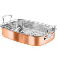 Chasseur Escoffier Copper Roasting Pan 35x25cm with Rack
