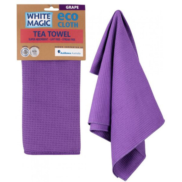 White Magic Eco Cloth Micro fibre Tea Towels - Assorted Colours