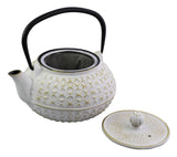 Avanti Cast Iron Empress Teapot White/Gold - 900ml